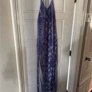 Snake Print Maxi Dress